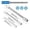 Silver, variant on Flexible Socket Extension Bar Set, 1/4 3/8 1/2 Drive Wrench Extension Rod, Spring Steel 360 Degree Bendable Ratchet Adapter for Automotive Repair, Garage Workshop, and Home Maintenance