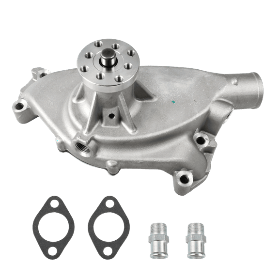 Satin Aluminum High Volume Short Water Pump for Chevy BBC 396 427 454 1955-1968