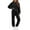 Black, variant on Bovxnpu Fall Winter Outfits for Women, Women 2 Piece Outfits Set Sweatsuits Long Sleeve Crewneck Pullover Top Pants Airport Travel Outfit Workout Clothing