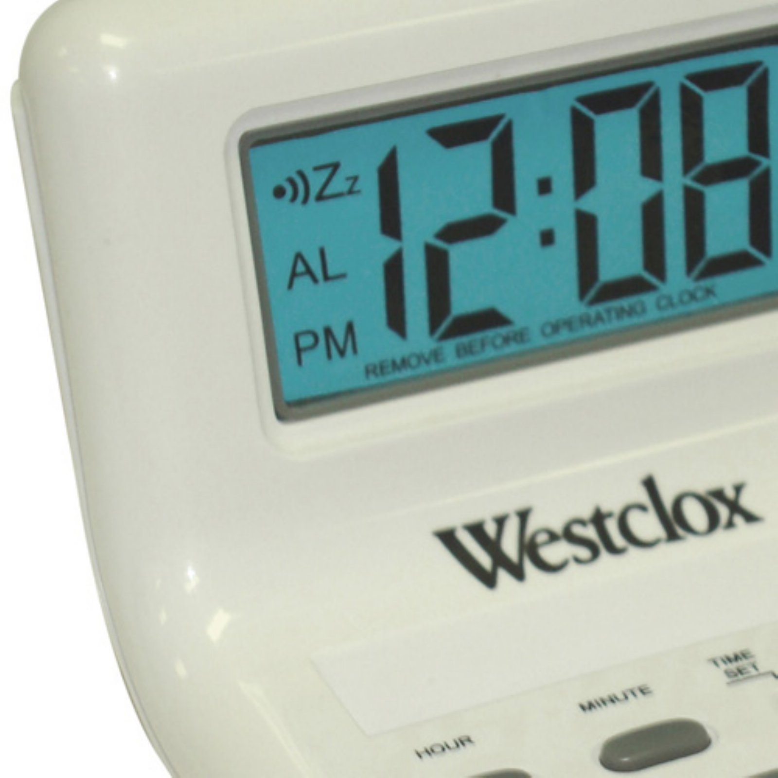 Westclox Blue LCD Alarm Clock, 47539A - image 3 of 4