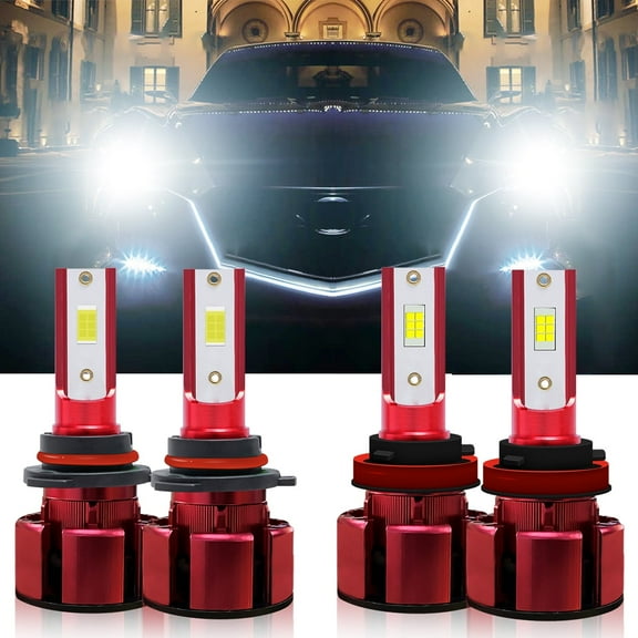 H11 9005 LED Headlight Bulbs for 2014-2017 Mazda 6 Low Beam/High Beam Lights