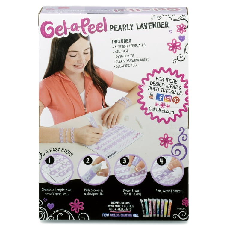 Gel-a-Peel Starter Kit, Pearly Lavender, Great Gift for Children