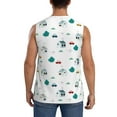 thumbnail image 4 of Balery Cartoon House Car Men's Sleeveless Muscle Shirts Workout Tank Top, Moisture Wicking, Odor Protection-Medium, 4 of 8