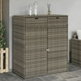 thumbnail image 1 of vidaXL Garden Storage Cabinet Grey 105x55x113 cm Poly Rattan, 1 of 5