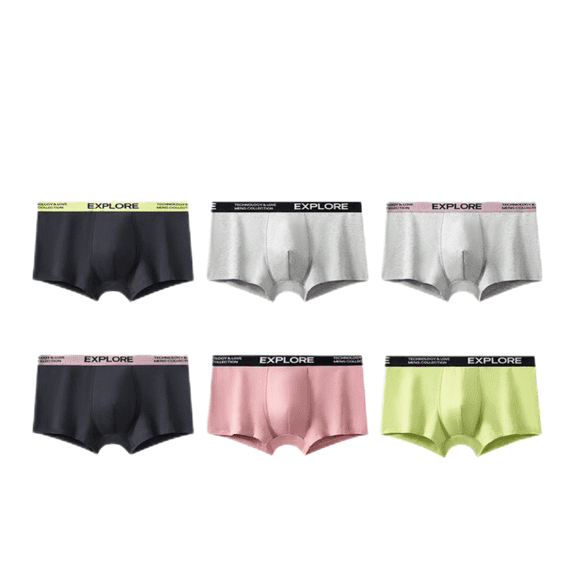 LYMAYTER Men's Underwear Moisture Wicking Boxer Briefs Comfortsoft Breathable Underwear for L-3XL 1 PCS