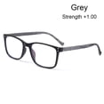 thumbnail image 1 of Fashion Women Men Vision Care Far Sight Eyewear Presbyopia Eyeglasses Anti-UV Blue Rays Reading Glasses GREY STRENGTH +1.00, 1 of 8