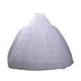 thumbnail image 5 of Cxenplz Women Vintage Underskirt Hoop Big Tail Pannier Petticoat Underskirt 3 Layer Accessory for Ball Gown Dress White, 5 of 5
