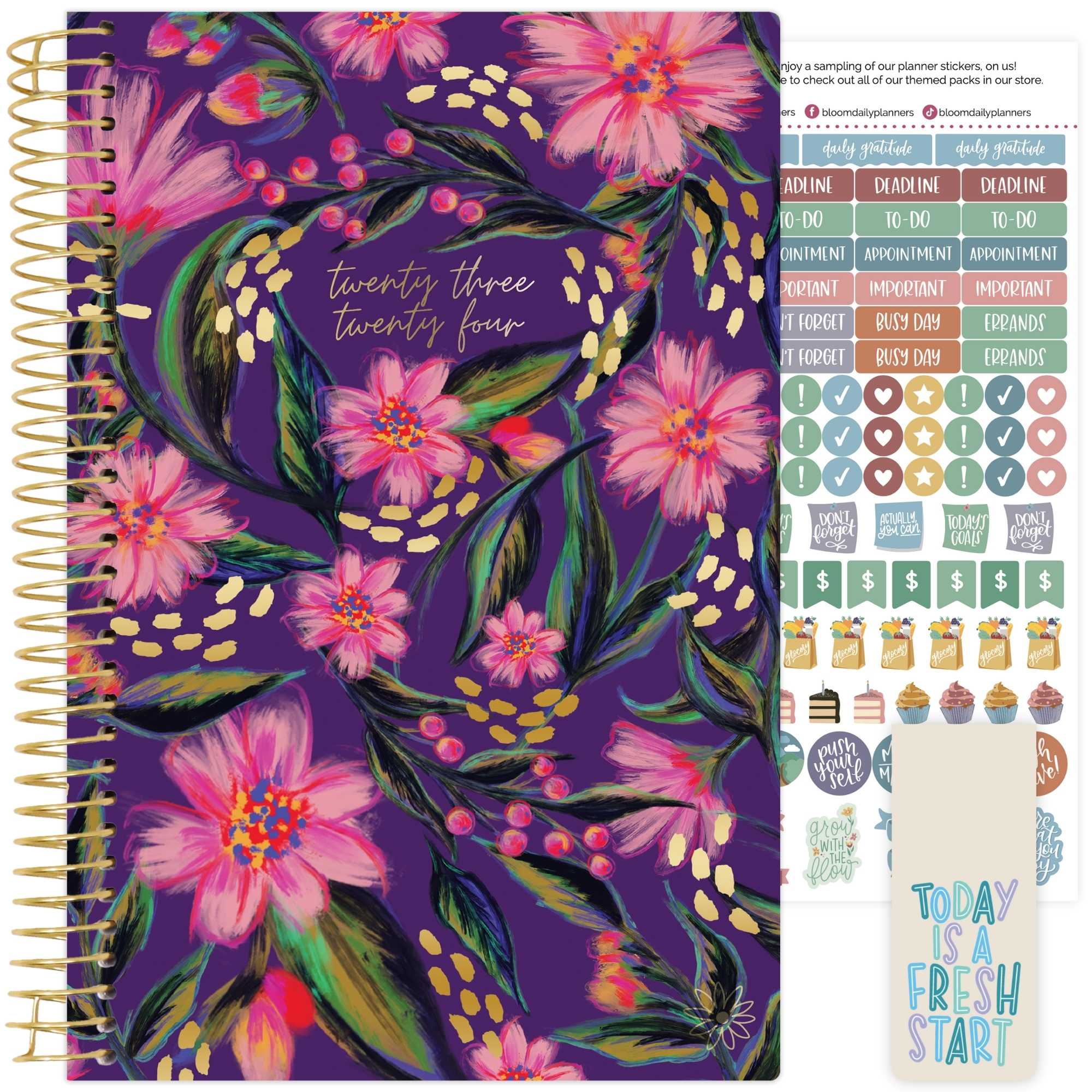 bloom daily planners 202324 Soft Cover Planner, 5.25" x 8.25