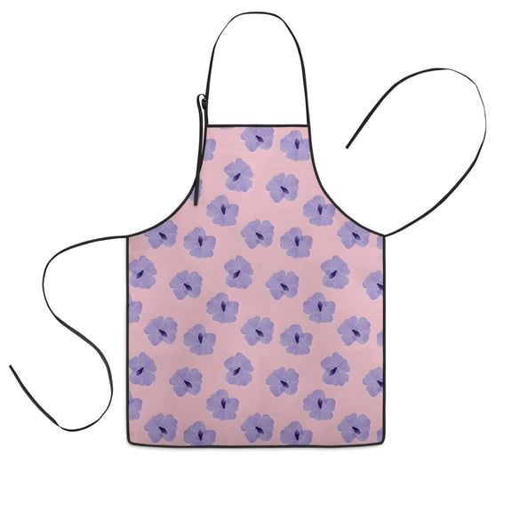 Pioneer Flower Floral Print Pattern Kids Aprons for Girls and Boys,Adjustable Neck Strap Toddler Aprons for Kids Cooking Baking