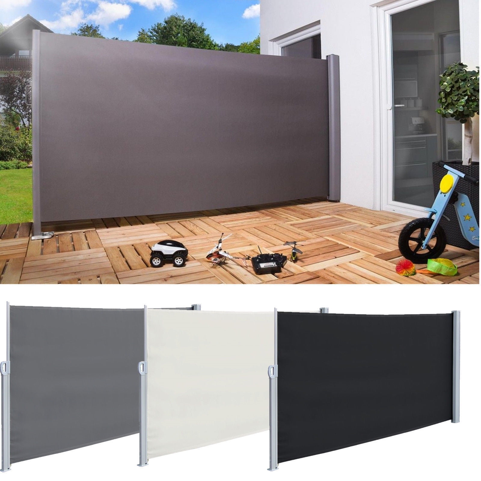 59x98 Sunshade Retractable Side Awning Outdoor Patio Privacy