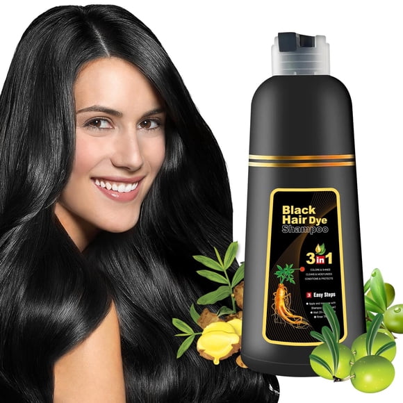 KILOMETS Champú para teñir el cabello negro: Champú Mágico de color para el cabello de mujeres - Cub