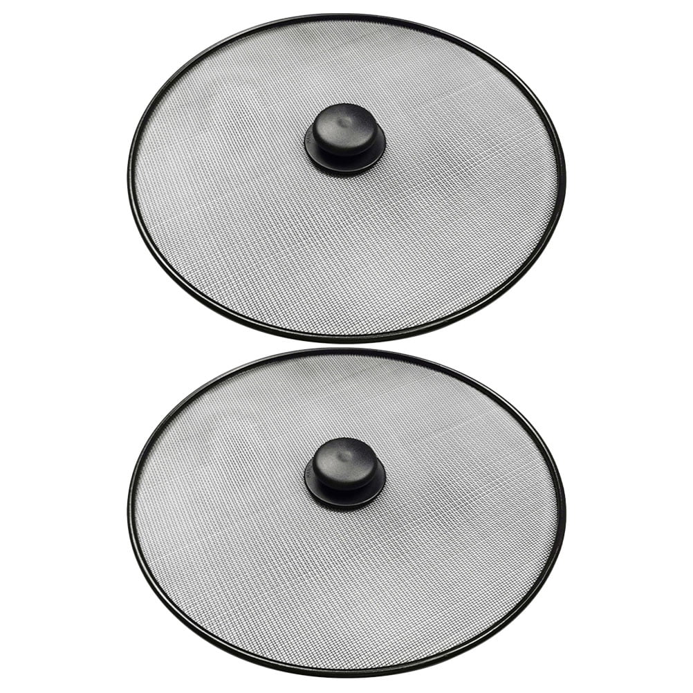 HOMEMAXS 2pcs Splatter Screen Grease Screen Fry Pan Splatter Screen