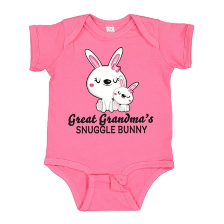 

Inktastic Great Grandmas Snuggle Bunny Easter Girls Baby Bodysuit