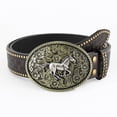 thumbnail image 1 of Ceinture Western de Cowboy avec Tête de Taureau, Grande Boucle, Rétro, en Cuir Punk, Déclaration de Mode pour Jeunes, 1 of 5