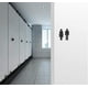 thumbnail image 4 of Pegatinas para el baño para hombres y mujeres, carteles adhesivos para el baño de bronce, 20cm, 4 of 4