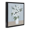 thumbnail image 2 of Stupell Industries Traditional Cerulean & White Blooms Black Floating Frame Canvas Art, 18 x 18, by Marilyn Dunlap, 2 of 8