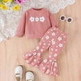 thumbnail image 2 of Kwasome Fall Outfits For Girls Toddler Soft Pajamas Toddler Cartoon Prints Long Sleeve Kid Sleepwear Sets Elegance daily Wear Pink 3-4 Years, 2 of 9