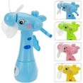 thumbnail image 2 of 2Pcs Manual Press Mist Fan for Kids Cartoon Giraffe Handheld Mini Fan with Water Spray Children Fan Toy No Battery or Charge Needes (Green), 2 of 5