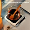thumbnail image 4 of Calentador de tazas de café, calentador de tetera eléctrico de 3 configuraciones de temperatura con protección automática de alta temperatura para calentar café, leche, té, uso en el hogar y, 4 of 5