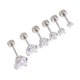 thumbnail image 1 of 6pcs Stud Pendientes para hombres Pendientes de cartílago Partamentos de acero inoxidable, 1 of 7