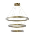 thumbnail image 5 of Bethel International LED Chandelier Sand Gold Metal & Acrylic, 5 of 5