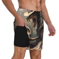 thumbnail image 2 of Balery Western Cowboy Snake Ram Skull Mens Swim Trunks Swim Shorts for Men Quick Dry Inseam Beach Shorts with Compression Liner Pocket-Small, 2 of 9