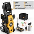 thumbnail image 5 of TCISA 3800 PSI Electric Pressure Washer,Max 2.5 GPM Power Washer with 35FT Power Cord 20FT Hose 5 Nozzles,Soap Cannon for Car Garden Yard Hom, 5 of 11