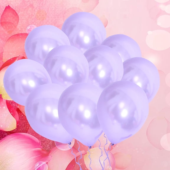 ETHZZLE 100Pcs Decorative Latex Balloon Lavender Balloon Suitable for Party and Festival Decor