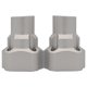 thumbnail image 2 of Copas fijas traseras 1/8 con orificios múltiples de metal, 1 par de eje sólido 4WD LMT para piezas de repuesto del modelo de camión Losi LMT plata Baoblaze Montaje del eje trasero, 2 of 6
