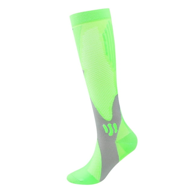 FhsagQ Socks Femmes Socks et Ensemble de Culottes Pression Socks pour Hommes & Femmes Cyclisme Compression Socks Long Football Socks pour Course en Plein Air Activités Sportives Grande Taille Socks pour Femmes Sans Entrejambe Vert TTG