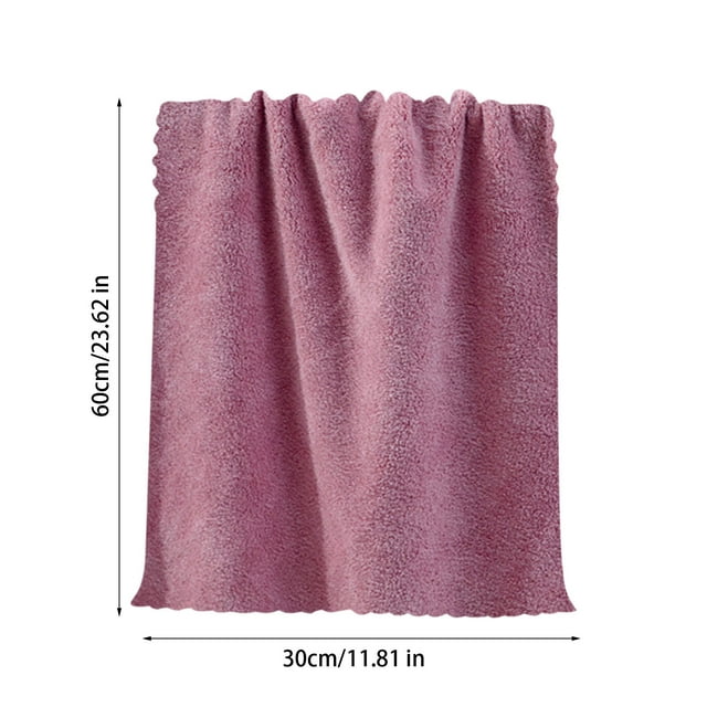 Face Towels for Bathroom,5 Piece Plain Velvet Face Towel Set - Soft Absorbent for Bath Wash