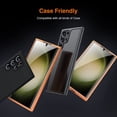 thumbnail image 4 of Dteck 2+2 Pack for Samsung Galaxy S23 Ultra Screen Protector, 2 Pack Soft TPU Film with Black Camera Lens Protectors Fingerprint Compatible 3D Curved Max Coverage, HD Screen Protector for S23 Ultra,, 4 of 5