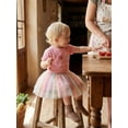 thumbnail image 6 of BemeyourBBs Mom Loves Me Baby Girl Summer Clothes Toddler Baby Girls Mothers Day Outfits Letter Embroidered Crew Neck Short Sleeve T Shirt Tops and Tulle Tutu Skirt Set, 6 of 9
