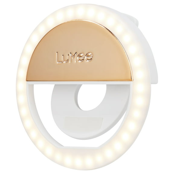 Open Box LuMee Studio 10” LED Clip-on Ring Light USB Charging Cable, Gold
