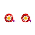 thumbnail image 4 of Transemion Daisy Flower Children Cycling for Handlebars Multi-color Bell Alarming Bike Decor red purple 2Set, 4 of 6