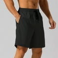 thumbnail image 6 of Sngxgn Mens Outdoor Casual Elastic Waist Lightweight Fishing Hiking Shorts(Black,L), 6 of 9
