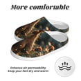 thumbnail image 6 of Easygdp Sunshine Butterfly Flower Bear Slippers for Women Mens Winter Warm Home Slippers Plush Slip on House Slippers for Indoor Outdoor Shoes-11, 6 of 7