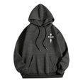 thumbnail image 5 of MHFRRA Sudadera con Capucha y Estampado Gráfico de Moda para Uso Informal y Actividades Al Aire Libre Gris, 5 of 5
