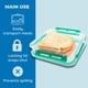 thumbnail image 3 of Contenedor para sándwiches Biosmart Biosmart reutilizable sin BPA, 3 of 6