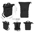 thumbnail image 2 of Expandable Roll Top Waterproof Trendy Backpack With Laptop Pocket (Black), 2 of 4