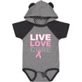 thumbnail image 3 of Inktastic Live Love Cure Breast Cancer Boys or Girls Baby Bodysuit, 3 of 5