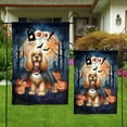 thumbnail image 4 of Happy Halloween Vampire Cocker Spaniel BOO with Pumpkins Fun and Spooky Garden Flag 12x18in Double Sided Cockers Dog Lover Gifts Outdoor Decor - 00018, 4 of 5