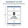 thumbnail image 6 of Avery Cards, 2" x 3.5", Gold & Navy Border w/ Florals, 80ct, 6 of 11