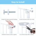 thumbnail image 4 of 1pcs Steel+pp Dog Fence (white Main Piece Neutral Packing Height 76cm), 4 of 9