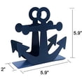 thumbnail image 3 of Vintage Metal Nautical Anchor Napkin Holder (BLUE), 3 of 5