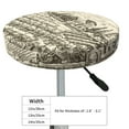 thumbnail image 4 of Kll Vineyard Landscape Round Bar Chair Cushion Cover 14 Inch,Bar Stool Protector With Elastic, Soft Washable, 4 of 7