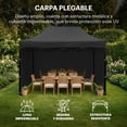 thumbnail image 2 of Carpa Toldo Plegable Cubierta Alta Paredes 3x4 Lona Exterior, 2 of 6