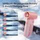 thumbnail image 3 of Portable Handheld Fan Life9, Turbo Power High Speed Air [18H Max Cooling Time], 5 Gear Wind, 5000mAh Rechargeable, Mini Pocket Design, Personal Fan for Travel Concerts Cruise Makeup - Pink, 3 of 5