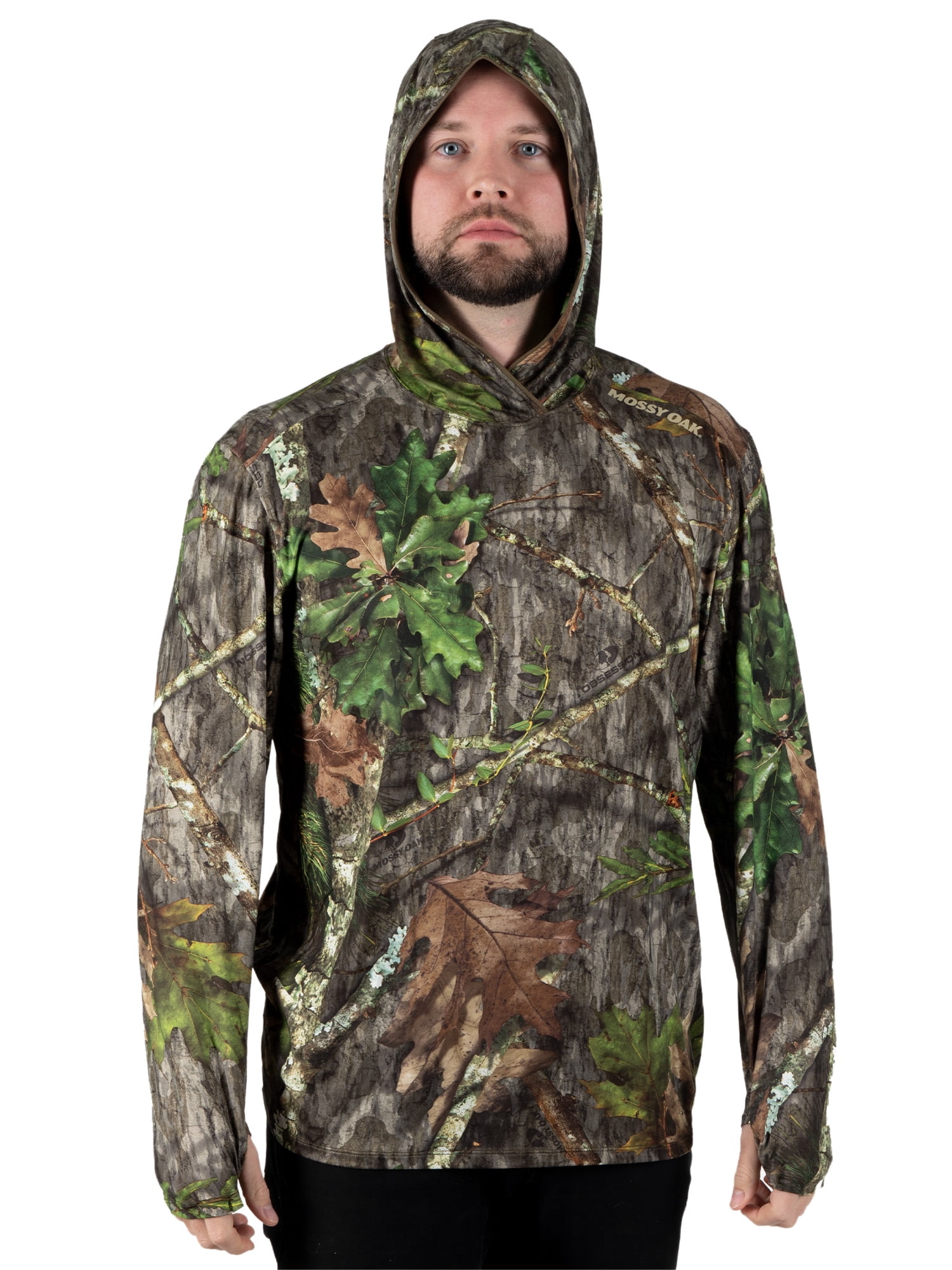 Mossy Oak Men's Long Sleeve Performance Hunting Hoodie, S-3XL