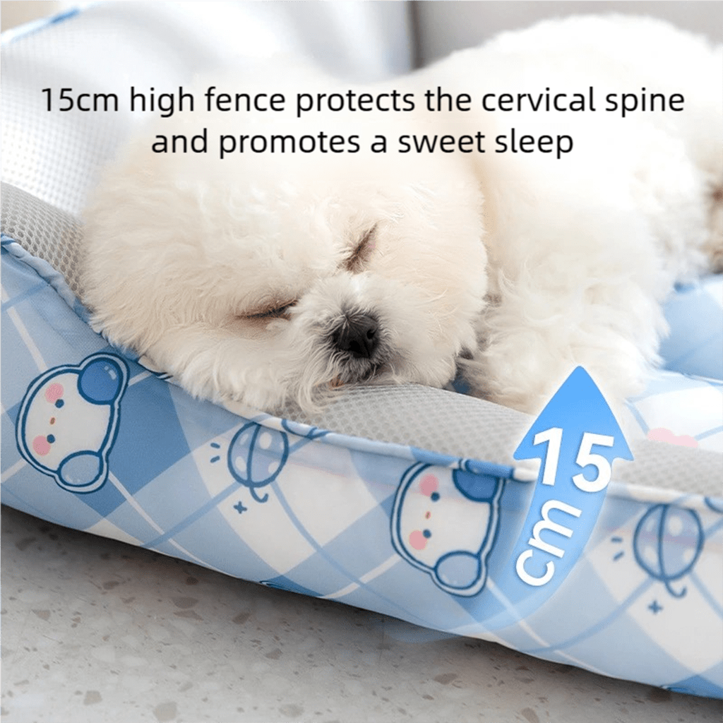 Soft Breathable Pet Bed for Small Dogs & Cats – Plush Cushion, Anti-Slip, Easy-Clean, Multi-Size (Up to 66lbs)